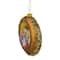 4" Joseph, Mary & Baby Jesus Glass Disc Ornament